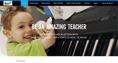 Desktop Screenshot of fortemusic-teachertraining.com