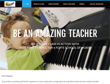 Tablet Screenshot of fortemusic-teachertraining.com